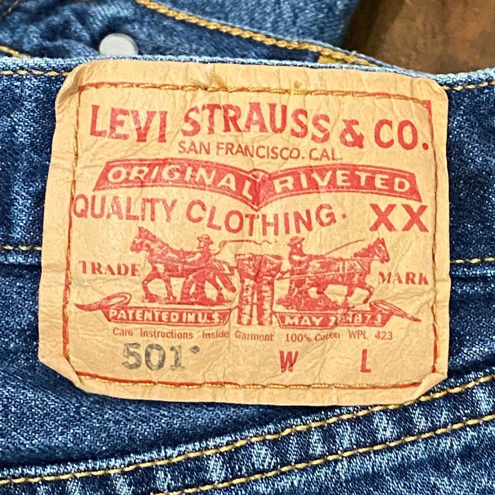 Vintage Levi's 501 XX Jeans W28 L30 Made in Mexico Button Fly 100% Cotton 2006